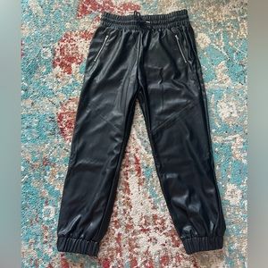 Vegan Leather Joggers